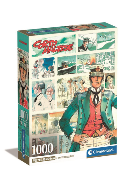 CORTO MALTEDO Аниме акварели на времето Корто Малтезе Компактен пъзел от 1000...