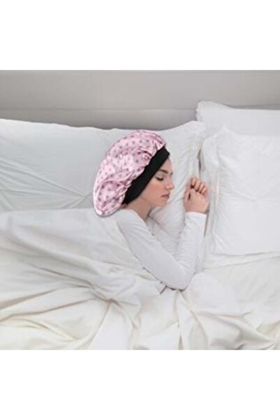 BAMI NETWORK Pink Hair Care Sleeping Cap