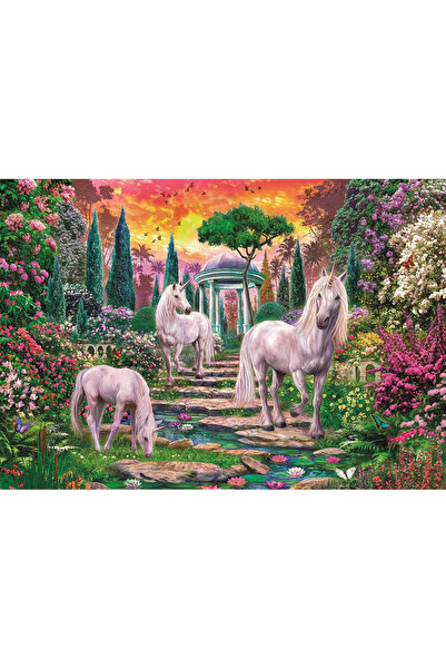 UNICORN Garden Puzzle Clementoni de 2000 de piese