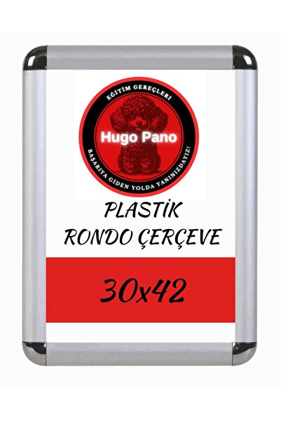 HUGOKIRTASİYE A3 RONDO ÇERÇEVE ALÜMİNYUM GÖRÜNÜMLÜ (30X42)