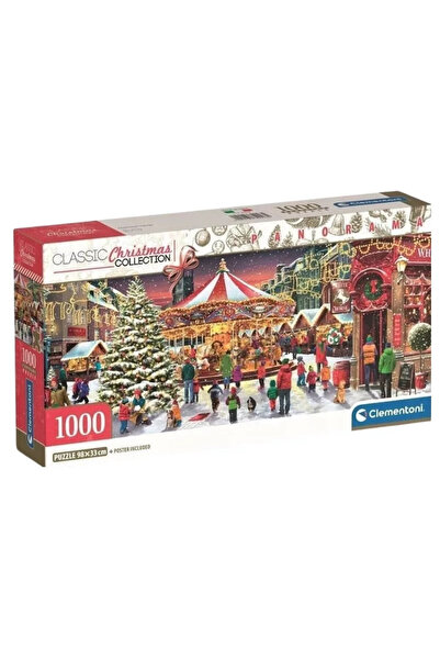 Christmas Коледно селце и панорамният пъзел Clementoni от 1000 части