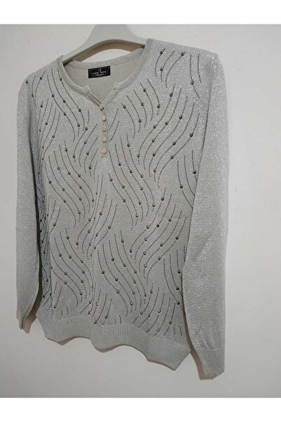 anne moda ankara Ανώτερης ποιότητας, Στάνταρ μέγεθος, Μακρύ μανίκι, Μείγμα βαμβακιού και ακρυλικού, Κομψό, Πλεκτό πουλόβερ/μπλούζα