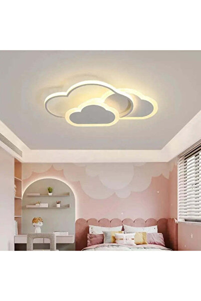 ALC-Shop Lustra LED cu telecomanda RIOKO 53W, 3 Nori, lumina Rece/Calda/Neutra, Dimabila, Alb