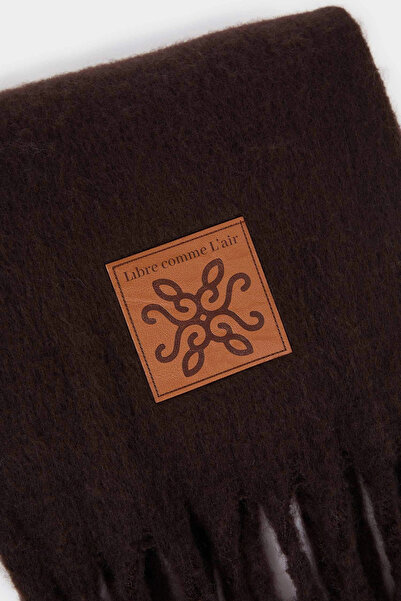 DeFacto F3427Axbn201 Brown Women's Woven Label Scarf
