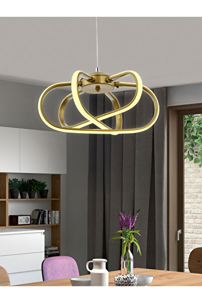 IŞILAY AYDINLATMA Elvan Eskitme Sarkıt (3renk Işık Mod'u ile) Modern Avize- /...