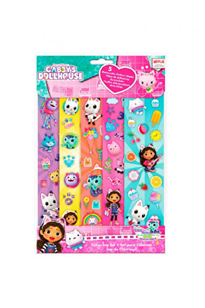 Gabby's Dollhouse Σετ 5 αυτοκόλλητων φύλλων