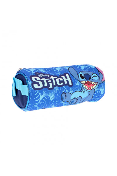 Stitch Deluxe cylinder pencil case 1 zipper, unfilled Stitch, 23 x 9 x 9 cm