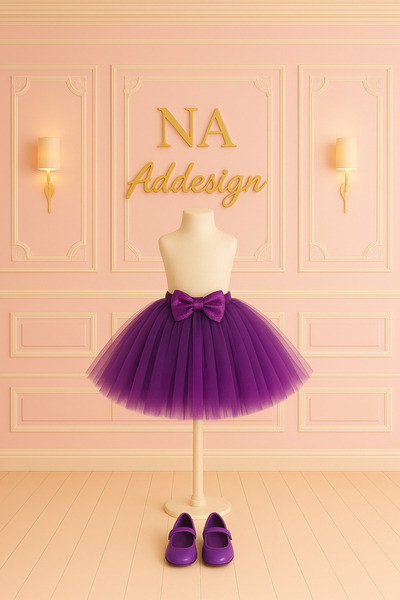 NA ADDESIGN Fusta scurtă tutu pufoasă, căptușeală ­ cu talie elastică (10 culori)