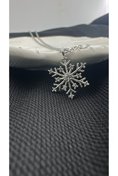 GREENSEA Kadın Kar Tanesi Figürlü Gümüş Kolye