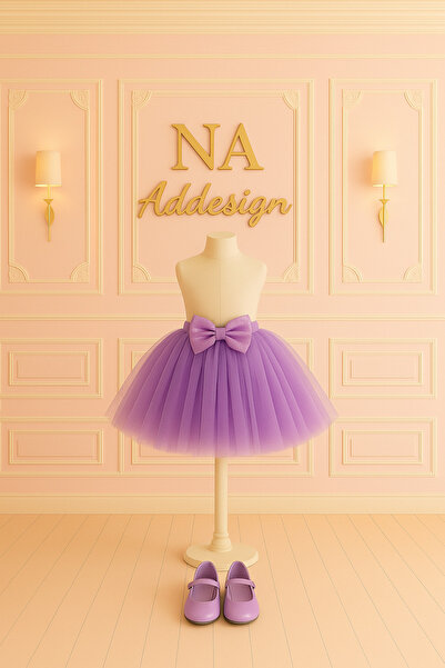 NA ADDESIGN Short Puffy Tutu Skirt, Lining Li, Elastic Waist (10 Colors)