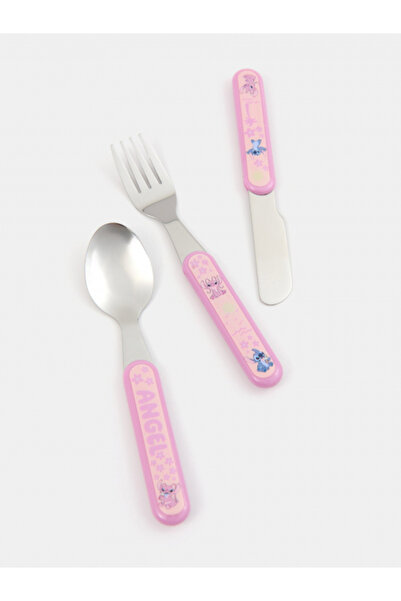 Lilo & Stitch Set de 3 tacâmuri (furculiță, lingură și cuțit) pentru copii 14...