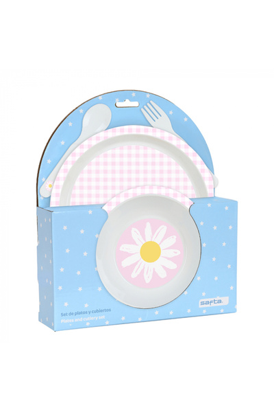 safta Plastic 4-piece breakfast set - Flower