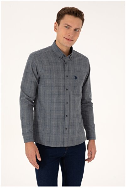 U.S. Polo Assn. U.S. Polo Assn. Button-Down Collar Regular Fit Single Pocket Shirt