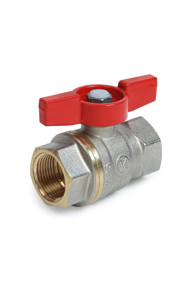 GIACOMINI R951X025 DADO ball valve, 1" internal-internal thread, nickel-plate...