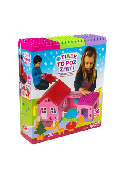 DEDE House building blocks, 36 pieces, educational toy for girls, 18+ months