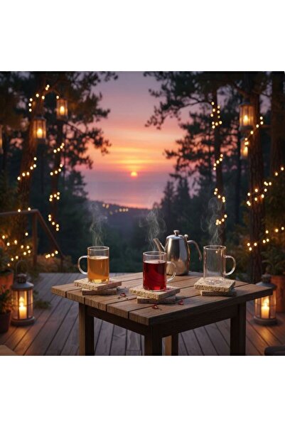 Saint Belisama Concept New Generation Glass Mug Tea Cup 3 Pieces Borosilicate Heat Resistant Thermosil Glass Mug Cup