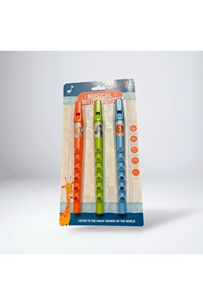 Universul Jucăriilor Set of 3 colorful flutes