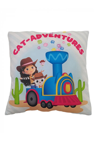 Gabby's Dollhouse Children's decorative pillow Cat Adventures 40x40 cm