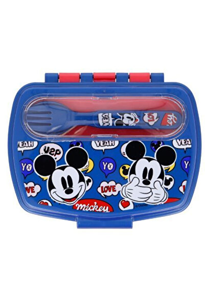 Mickey Mouse sandwich box with cutlery
