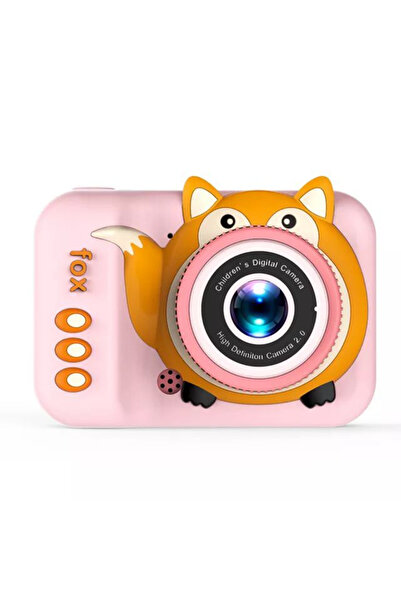 OEM Aparat foto digital pentru copii 4800 MP, zoom 8x, model vulpe roz, 12x12cm