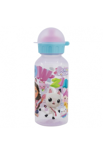 Gabby's Dollhouse children's plastic water bottle, 370 ml