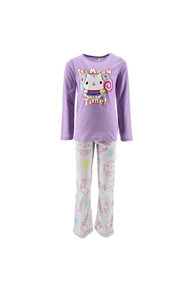 Gabby's Dollhouse Pijama bumbac cu maneca lunga Gabby's Dollhouse, Meow Time