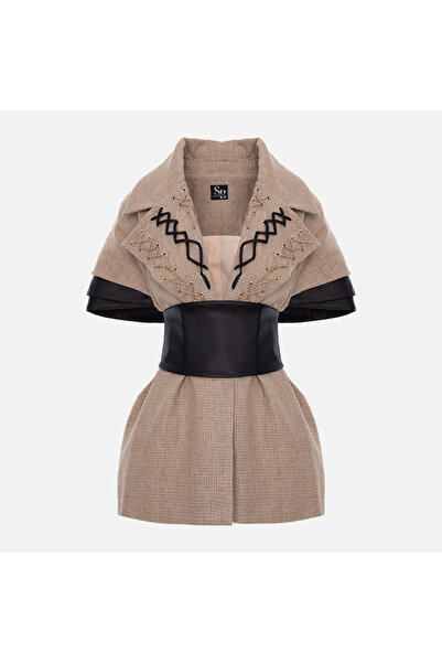 Enchanté Sori SHORT-SLEEVED JACKET WITH HAND-MADE APPLIQUÉS