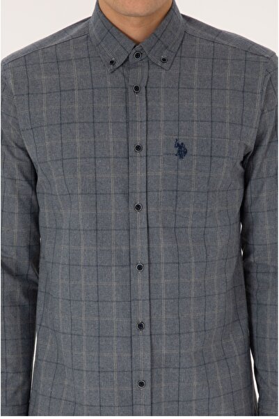 U.S. Polo Assn. U.S. Polo Assn. Button-Down Collar Regular Fit Single Pocket Shirt