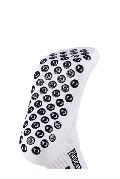 Shuttle Park 2-Piece Special Series White Anti-Slip Silicone Towel Sole Design Comfortable Stitch-Free Match Football Athlete Socks