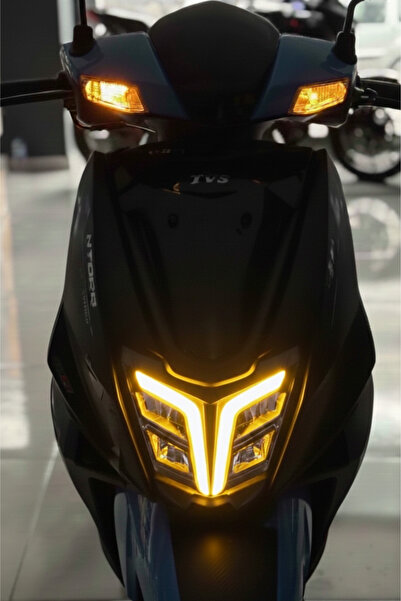Banxtre TVS Ntorq Scooter için Sarı Renk Far Filmi Sticker Far Tasarım