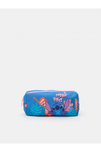 Stitch Unfilled Cylindrical Pencil Case, 20 x 8.5 cm