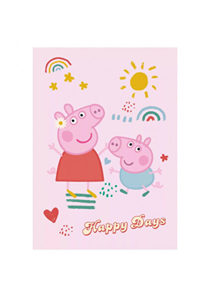 Peppa Pig Happy Days Polar Blanket, 100 x 140 cm