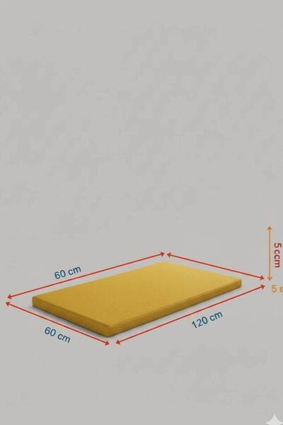 RevuBaby Çocuk Jimnastik Minderi 60x120x5 Cm 600 Denye Sıvı Geçirmez Kumaş Ka...