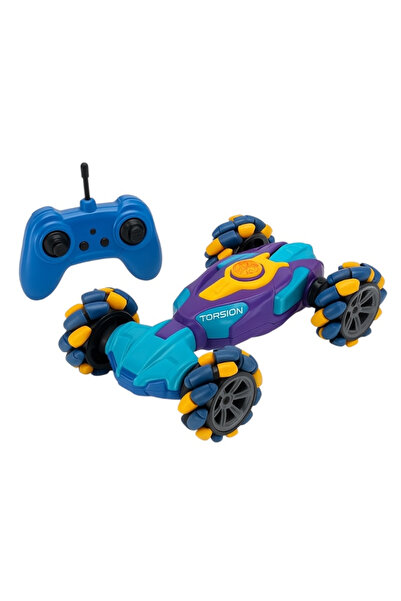 BaoBao Mașină de cascadorie cu torsiune și radiocomandă, 30x33 cm – Lumini, S...