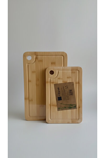 Home Cutting Board, Bamboo 2-Piece Cutting Board