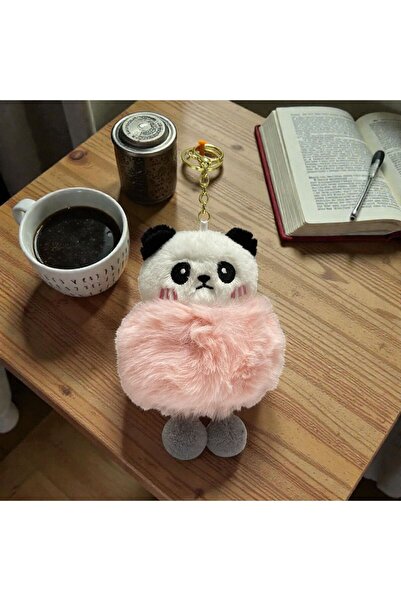 ÇERÇİ MELEK سلسلة مفاتيح من القطيفة على شكل باندا – زينة لطيفة للحقيبة