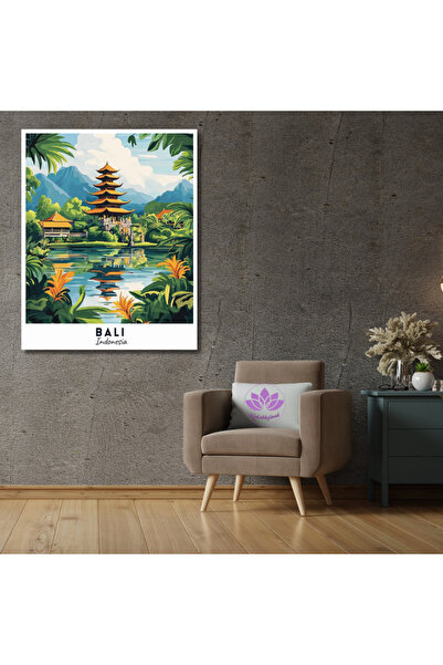 LİLYHOBBYLAND Sayılarla Boyama Seti Dünya Şehirleri 50x65 cm: Endonezya-BALİ