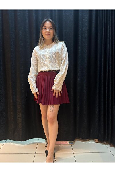 Elit Butik cămașă cu mânecă lungă brodată