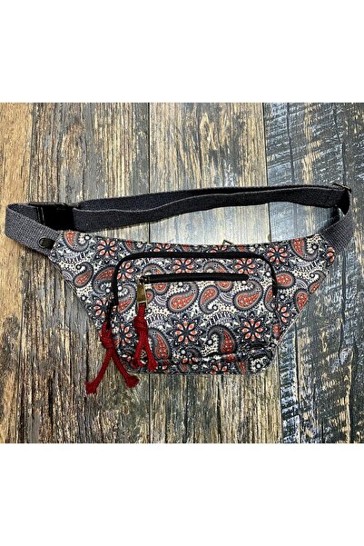 street&bagdnz Retro Patterned Bohemian Ethnic Authentic Shoulder and Waist Bag for Daily Travel Use