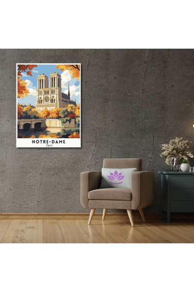 LİLYHOBBYLAND Sayılarla Boyama Seti Dünya Şehirleri 40x50cm: Fransa-Notre Dame