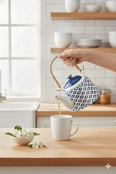 Madame Coco Nostalgic Dames Teapot - Blue