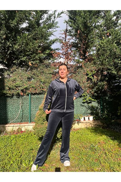 MJORA Flared Leggings Pants & Zippered Sweat Top and Bottom Set