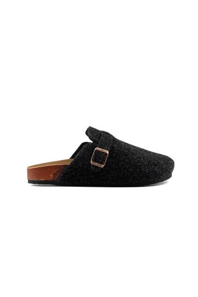 M Miel Women's Cork Sole Felt Daily Closed Front Indoor Slippers Slippers