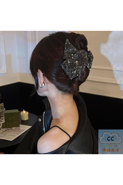 GÜLPEŞE Antrasit Kristal Taşlı Dubai Toka Özel Tasarım Mandal Toka Yeni Trend