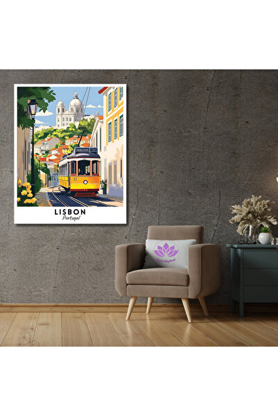 LİLYHOBBYLAND Sayılarla Boyama Seti Dünya Şehirleri 40x50cm:Portekiz-LİSBON