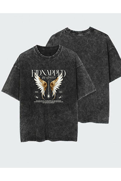 DEEFWEAR Tricou unisex cu imprimeu, spălat și uzat