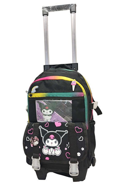 ROWAN ÇANTA 2-Stage Checkerboard Character Patterned Special Color Zippered Portable Primary School Backpack