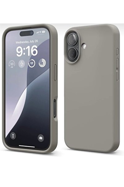 SOLİD CASE iPhone 17 Case Inside Velvet Screen and Camera Raised Launch Silicone Protective Cover