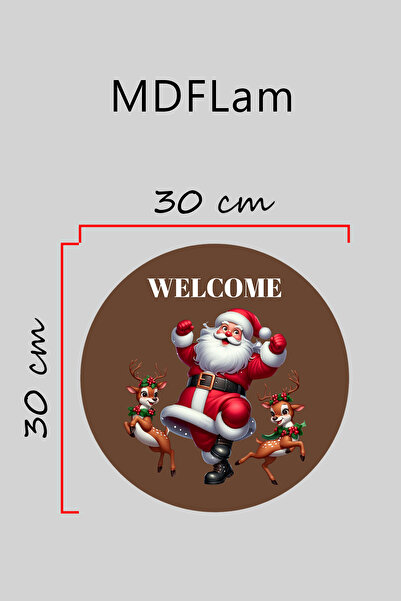 Dormot Ψηφιακή εκτύπωση υψηλής ποιότητας, Πρωτοχρονιά, Καλά Χριστούγεννα, Στολίδι πόρτας με θέμα την Πρωτοχρονιά, Στολίδι τοίχου