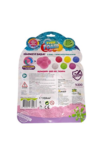 Sarp Oyuncak Slimy Foam Slim 38008 Ever Foam 7 Color Chart 3+
